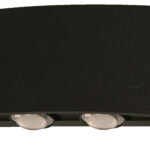 Aplique LED Pared Negro 7W 3000K