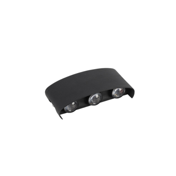 Aplique Pared Exterior LED 6W Negro