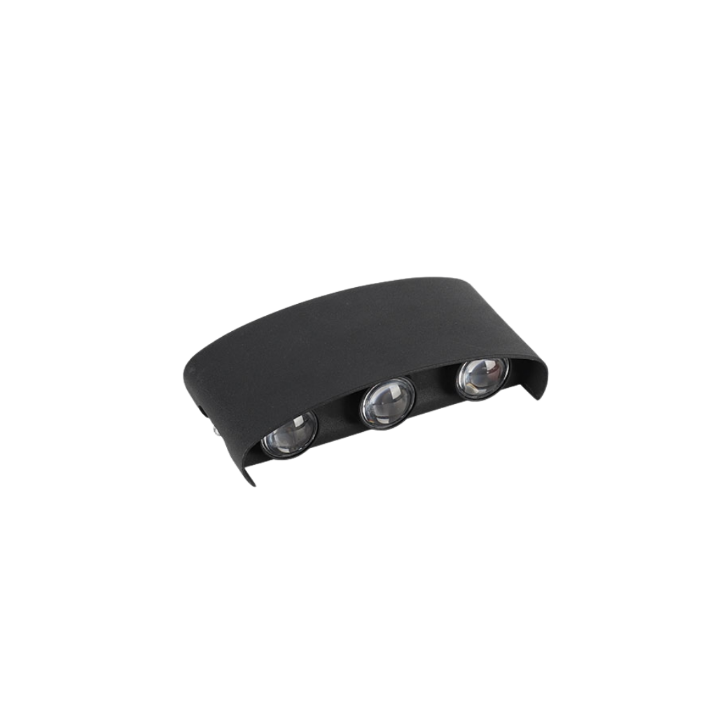 Aplique Pared Exterior LED 6W Negro