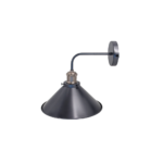 Aplique de Pared Metal Negro Elegante