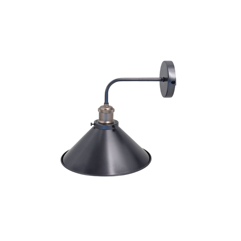 Aplique de Pared Metal Negro Elegante