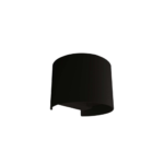 Aplique de Pared Negro 6W Luz Cálida