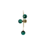 Aplique de pared moderno verde elegante
