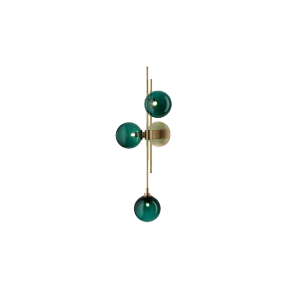 Aplique de pared moderno verde elegante