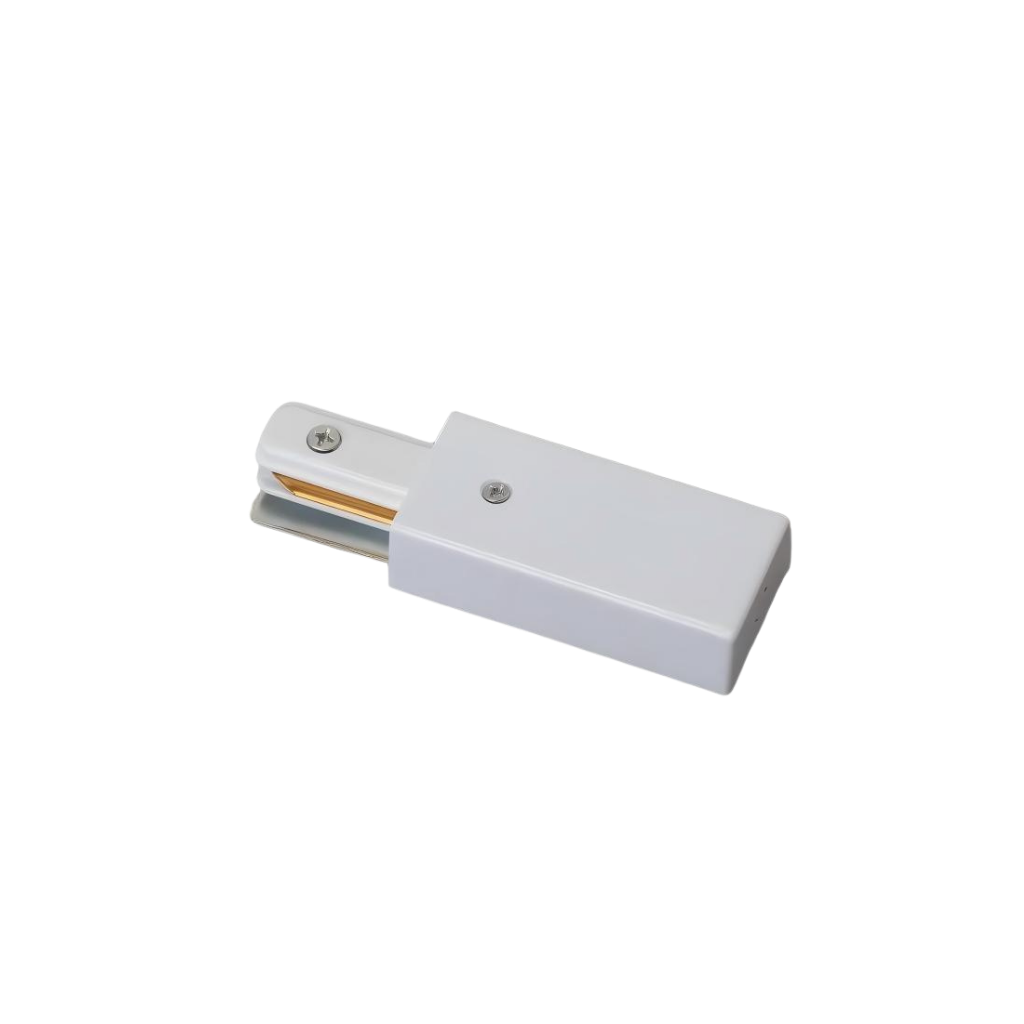 Conector Blanco para Riel de Alimentación