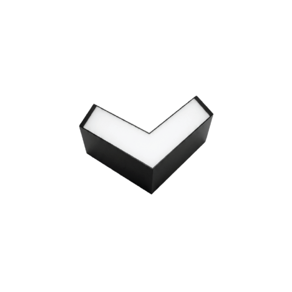 Conector Negro para Lámpara Línea Tipo L