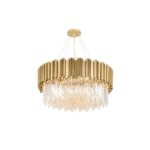 Lámpara Colgante Dorada Cristal Elegante