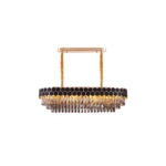 Lámpara Colgante Dorada Elegancia Crystal