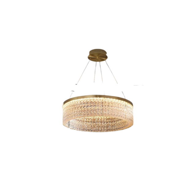 Lámpara Colgante Dorada LED Elegante