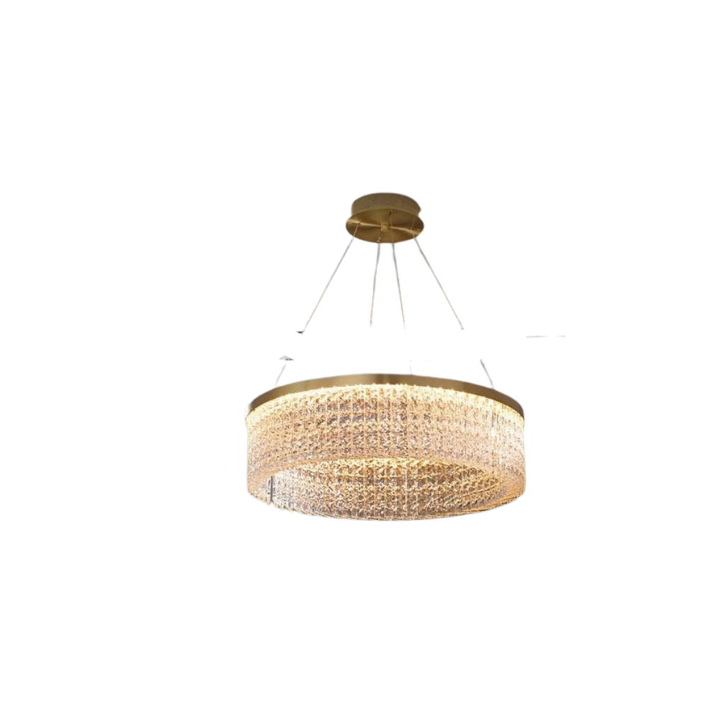 Lámpara Colgante Dorada LED Elegante