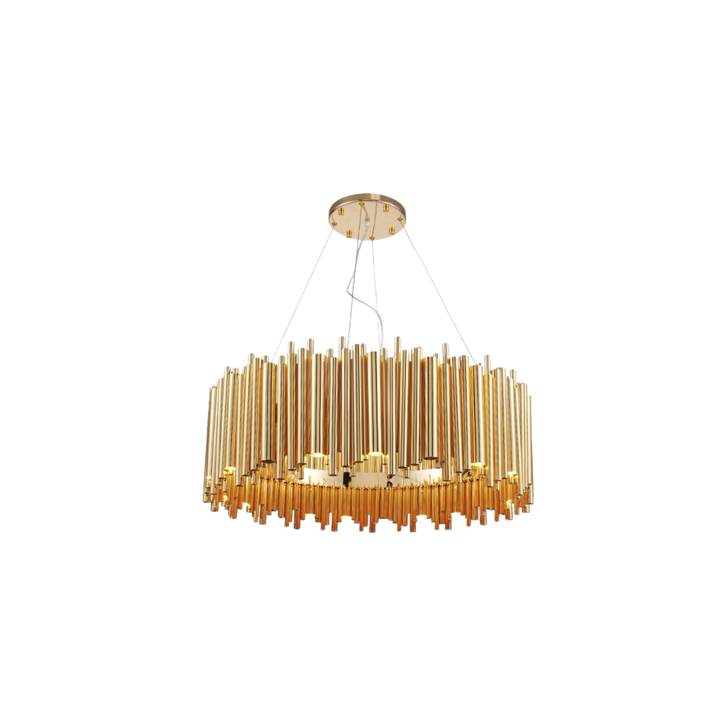 Lámpara Colgante Dorado Elegante Metal