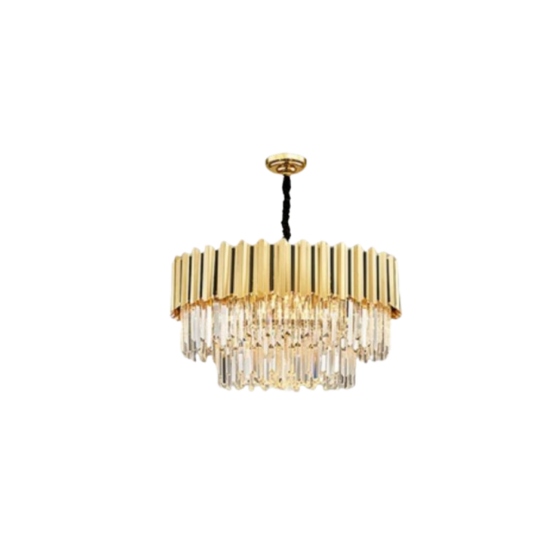 Lámpara Colgante Dorado Platino Elegante