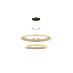 Lámpara Colgante LED 2 Aros Negro Dorado