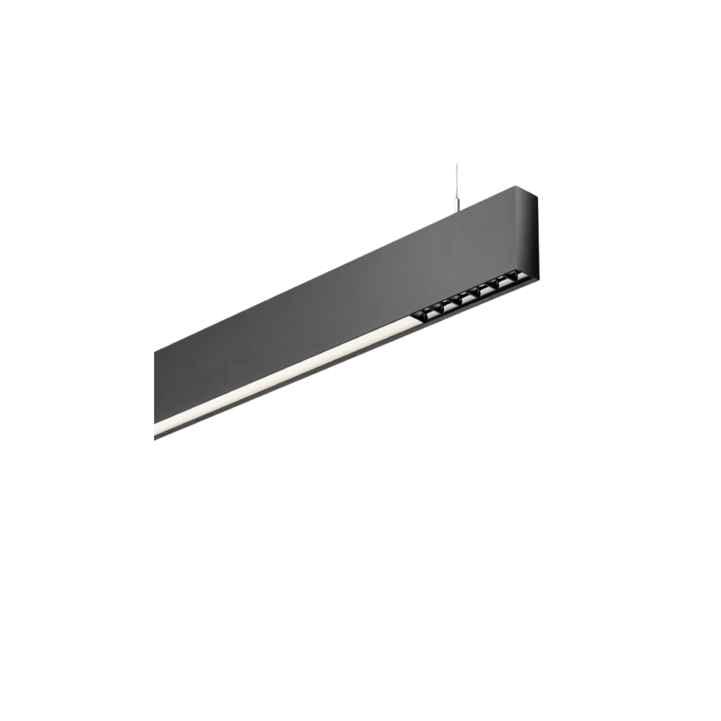 Lámpara Colgante LED 30W Negra Moderna