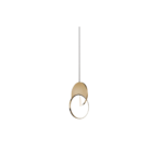 Lámpara Colgante LED Dorada Elegante