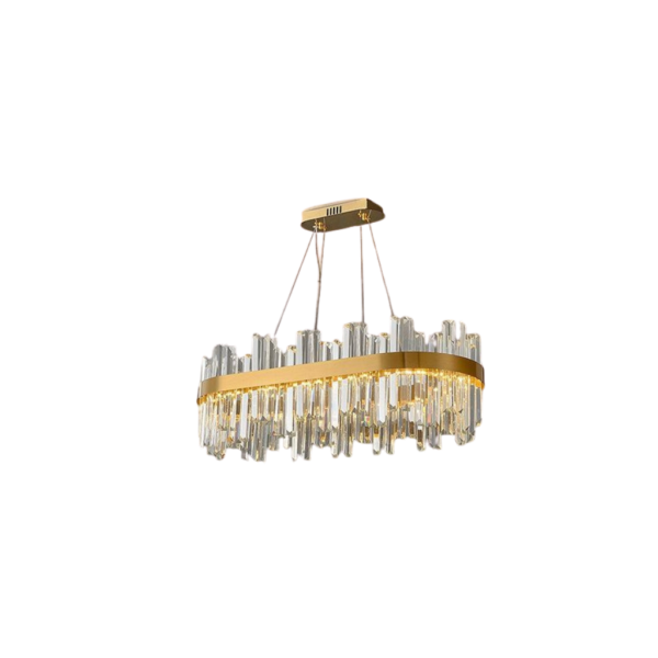 Lámpara Colgante LED Dorada Elegante