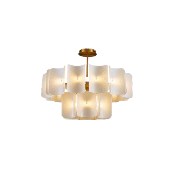 Lámpara Colgante LED Metal Acrílico Blanco