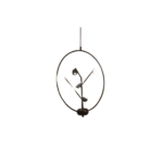 Lámpara Colgante Negra Metal LED