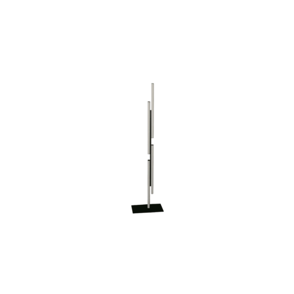 Lámpara LED de Piso Negra 18W