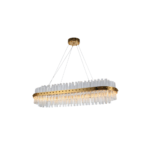 Lámpara Led Rectangular Dorada Elegante