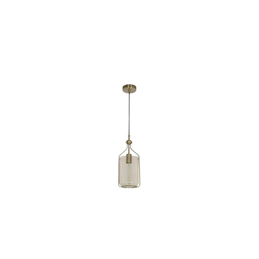 Lámpara colgante bronce antiguo 60W