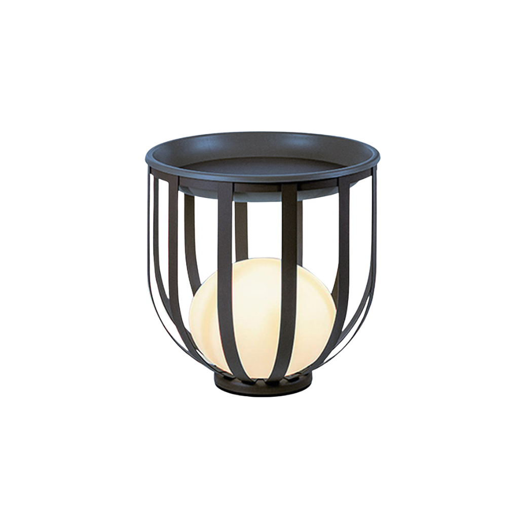 Lámpara de Mesa Metal Negro Moderna