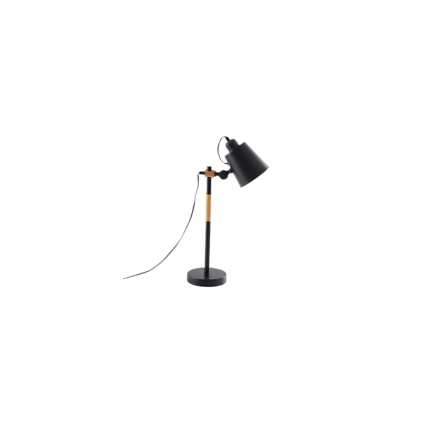 Lámpara de Mesa Negra 40W Elegante