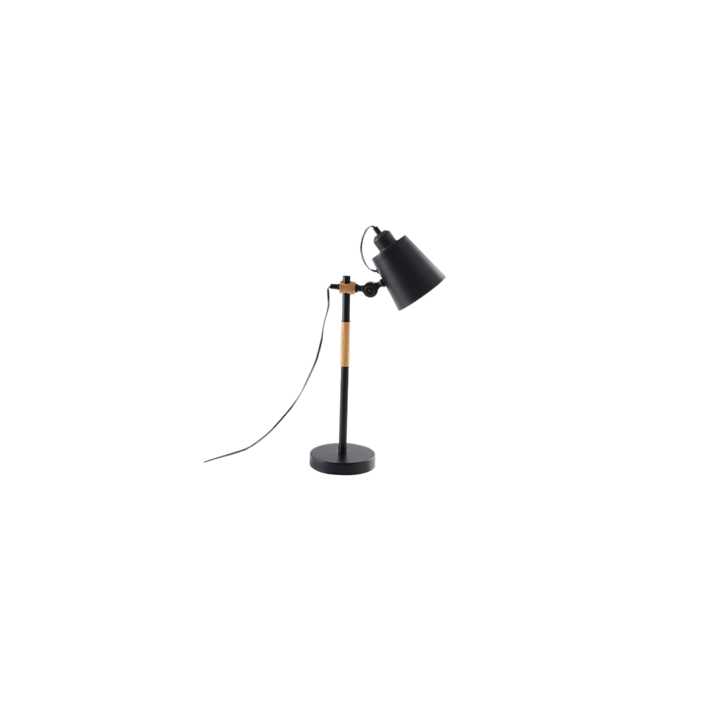 Lámpara de Mesa Negra 40W Elegante