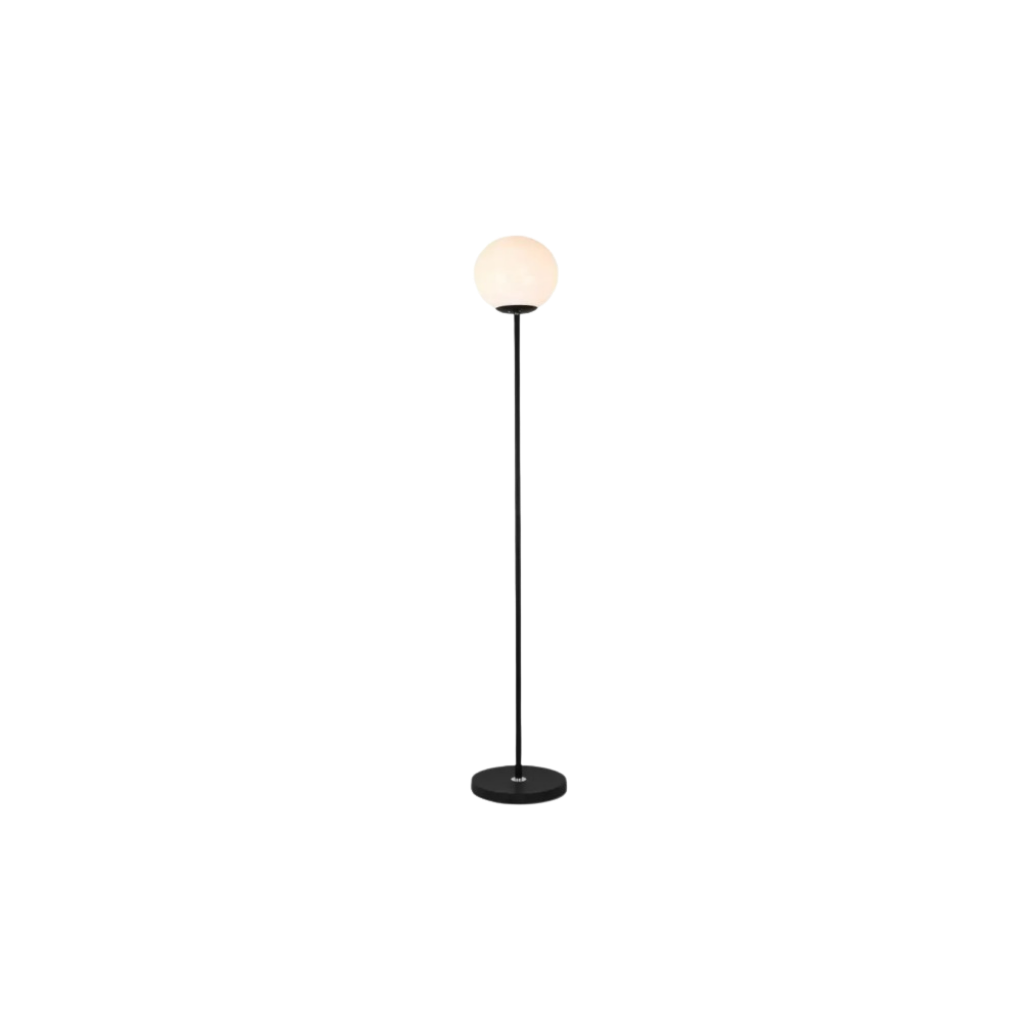 Lámpara de Piso Negra Moderna y Elegante