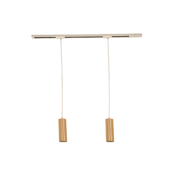 Lámpara de Riel Madera Socket GU10
