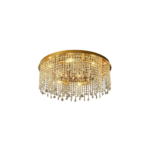 Lámpara de techo LED dorada elegante