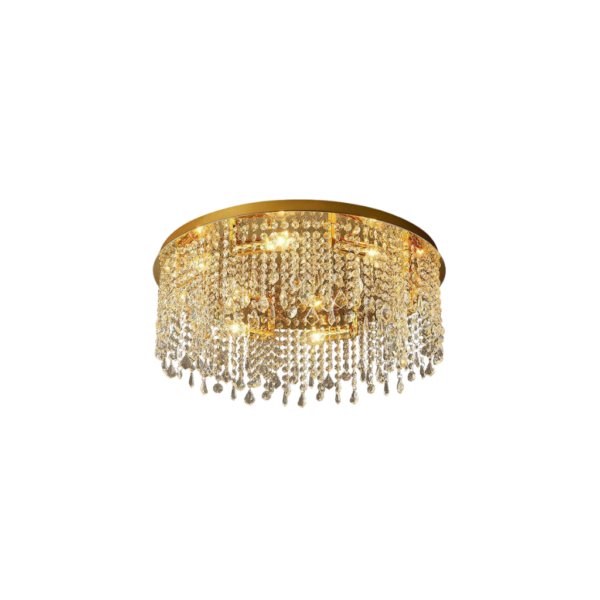 Lámpara de techo LED dorada elegante