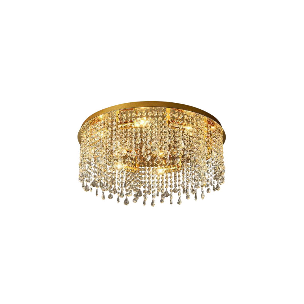 Lámpara de techo LED dorada elegante