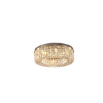 Lámpara de techo cromo y cristal elegante