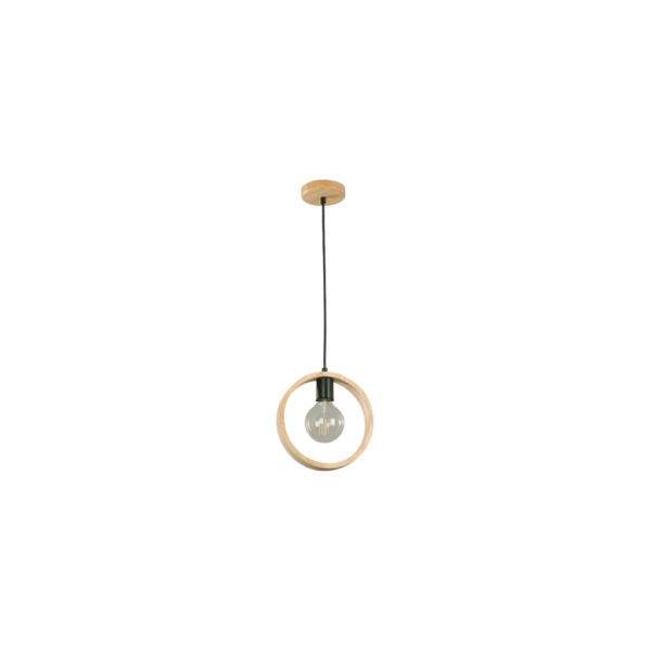 Lámpara de techo madera elegante 60W