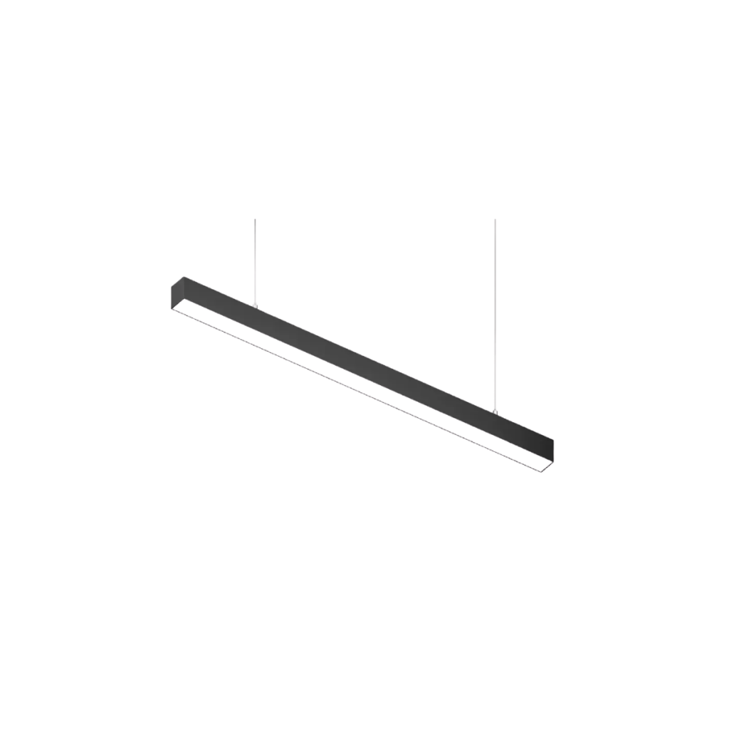 Luminaria Lineal LED Negra 20W 60cm