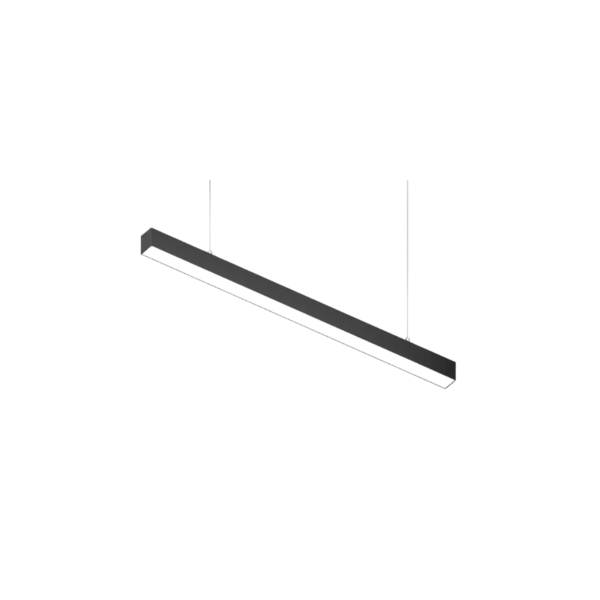 Luminaria Lineal LED Negra 20W 60cm