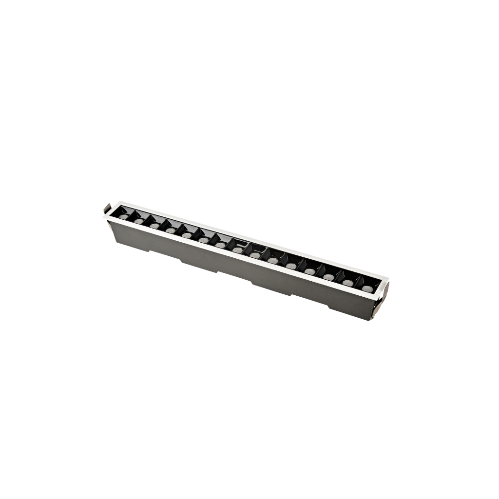 Luminaria empotrar 24W negro blanco