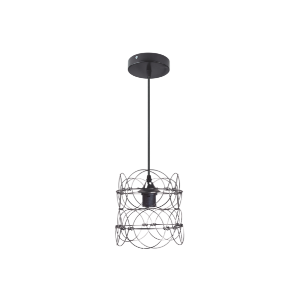 Luminario Colgante Infiniti Negro Perlado