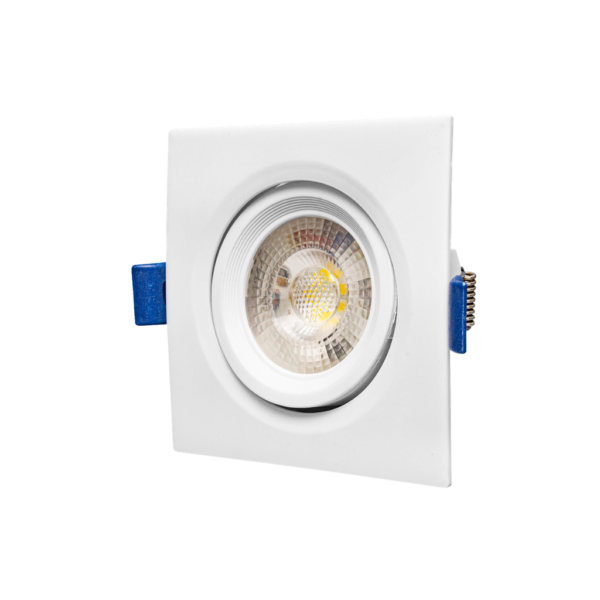 Luminario empotrable cuadrado 12W blanco