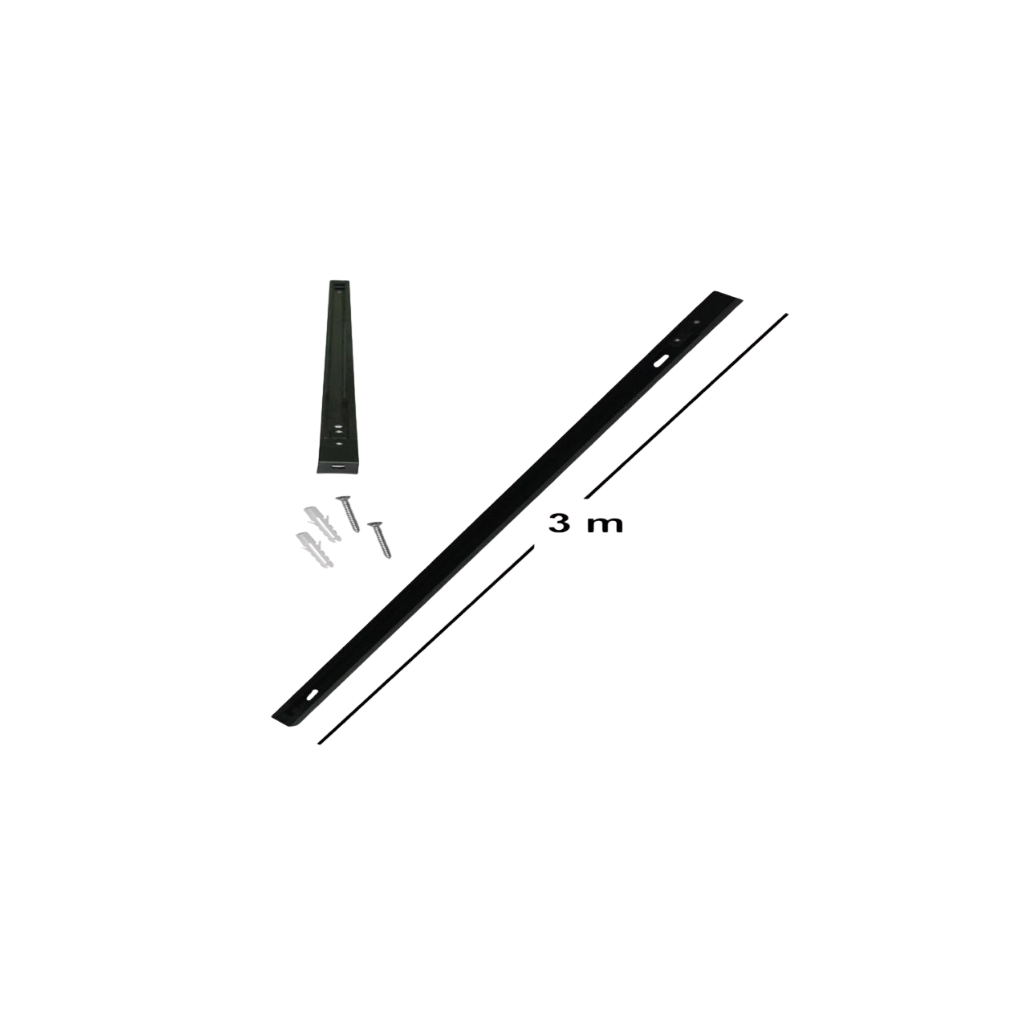 Riel Negro 3 Metros MyLight