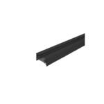 Riel Sobresponer 1M Negro Doble Circuito