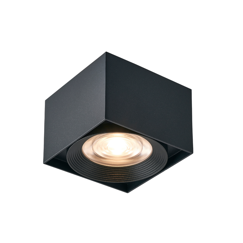 Spot Light LED 10W Negro Cuadrado