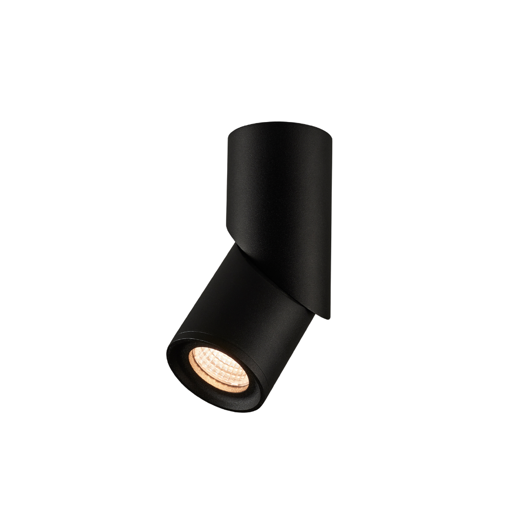 Spot Light LED 12W Negro Cilindro