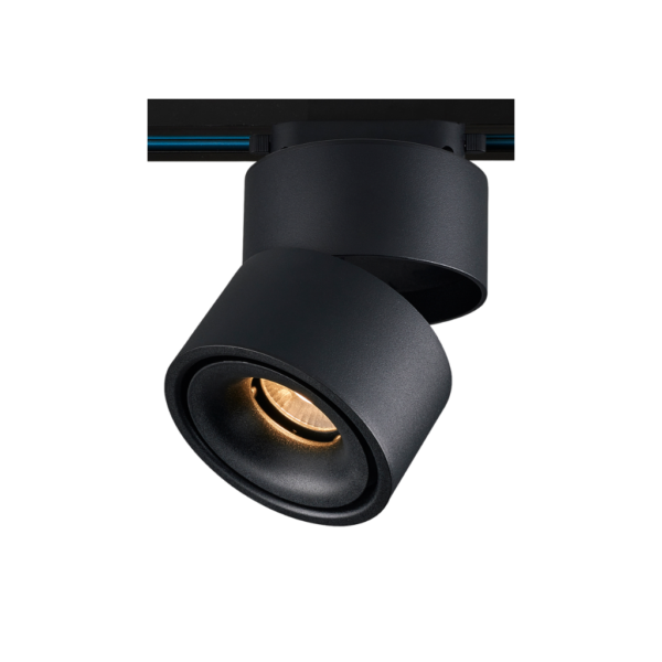 Track Light LED 12W Negro Cilindro