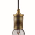 Luminario Colgante Milan Bronce Mate Elegante