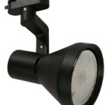 Lámpara de riel negra 9W moderna