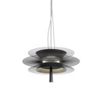 Lámpara Colgante Metal Negro Moderna
