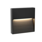 Aplique pared LED 5W negro 3000K