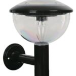 Aplique Solar LED Negro Eficiencia 6500K
